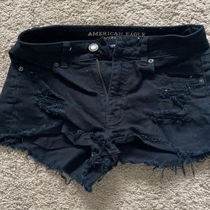 American Eagle Black Jean Shorts